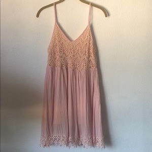 Light Pink laced lined dress
